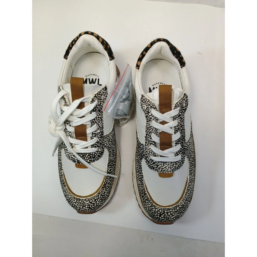 Madewell Kickoff Trainer sneakers Calf Hair Size 6 M Women